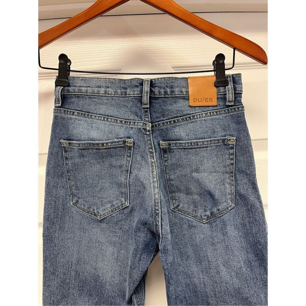 DU/ER Mid Wright High Rise Straight Fit Jeans sz 25X27 EUC